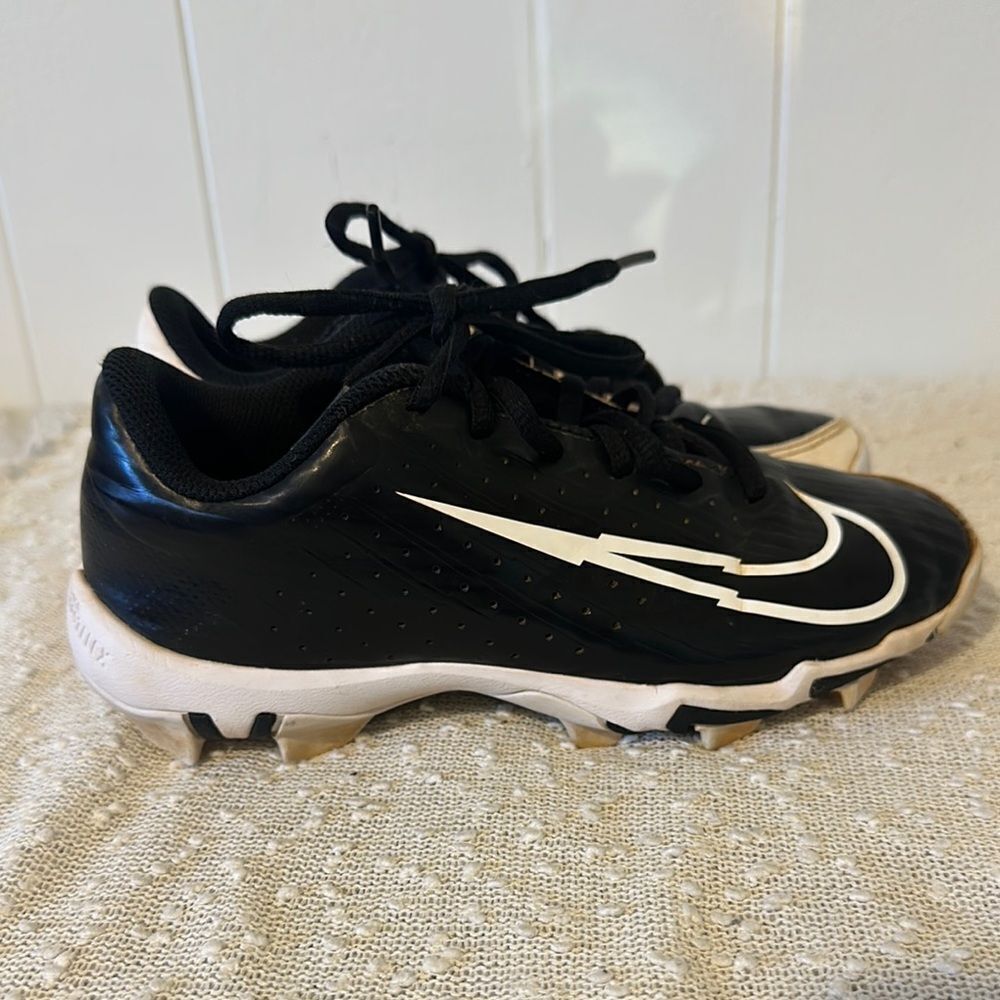 Nike Vapor Ultrafly 4 Keystone Black/White Baseball Cleats Shoes Sneakers 3 3Y